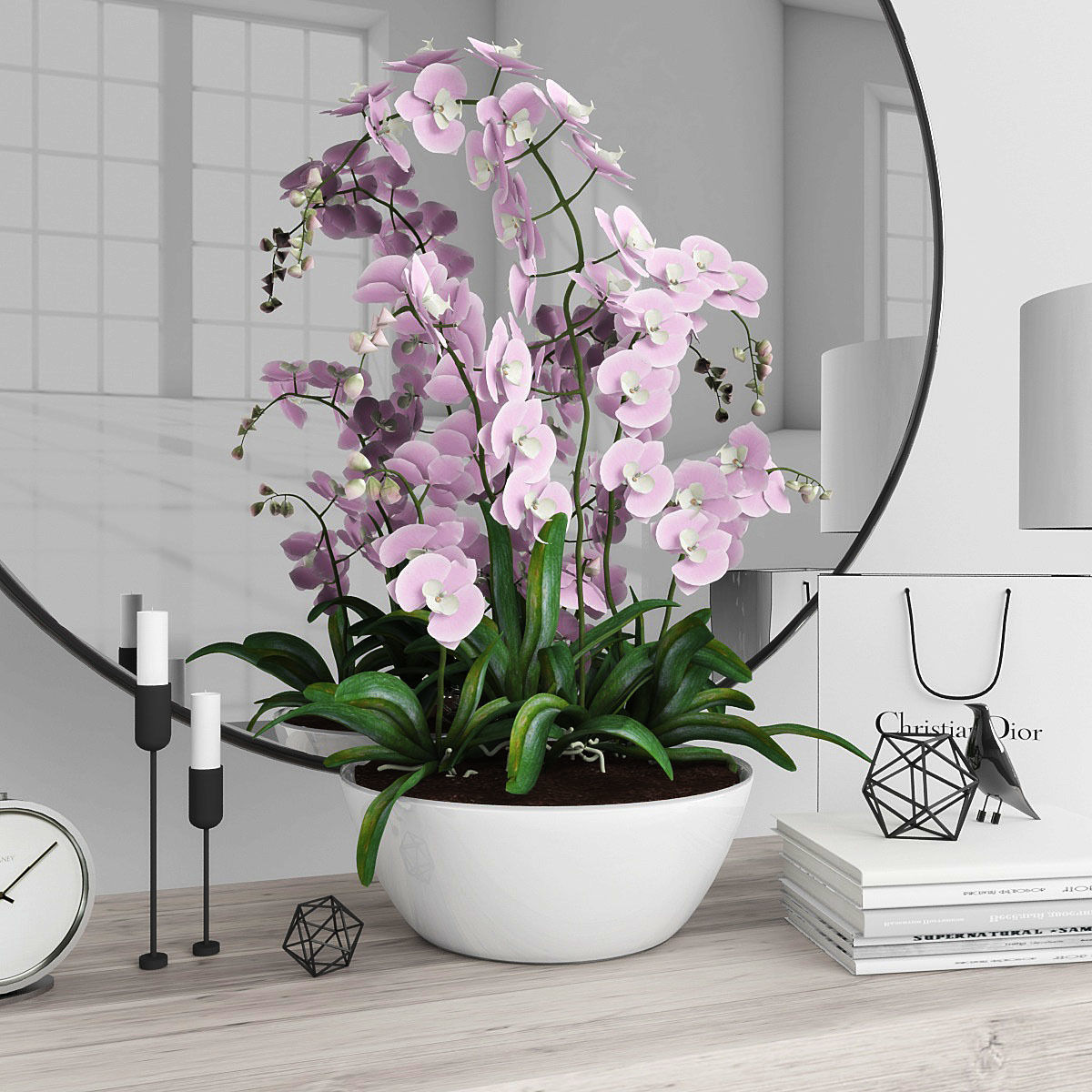 Decor set 071 Low-poly 3D model_1