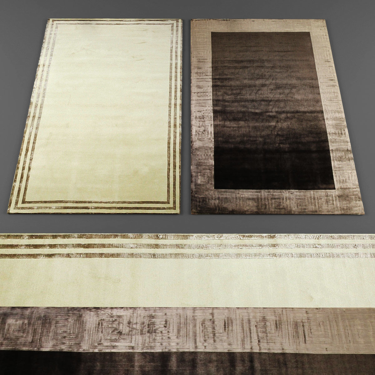 Rugs collection 322 Low-poly 3D model_2