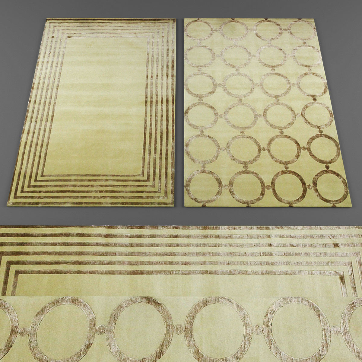 Rugs collection 322 Low-poly 3D model_1