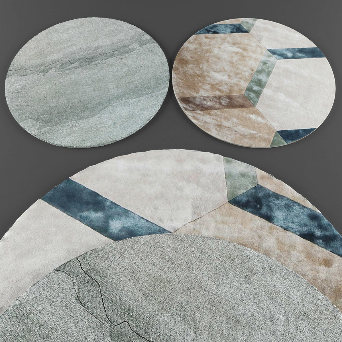 Rugs collection 323 Low-poly 3D model_1