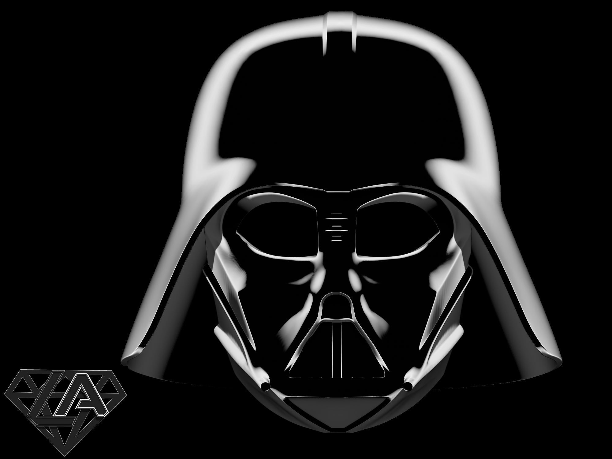 Star Wars Darth Vader helmet 3D print model_2