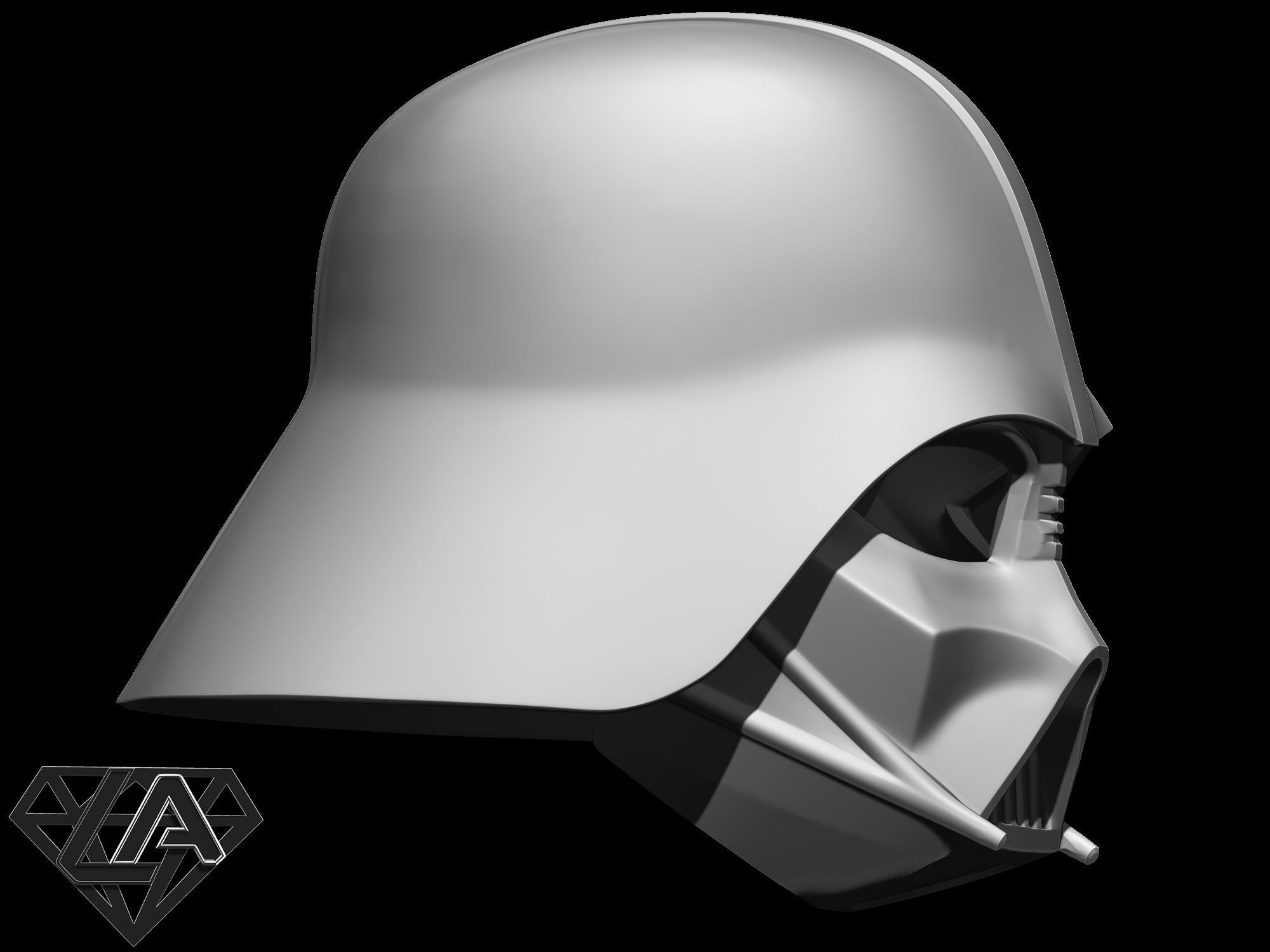 Star Wars Darth Vader helmet 3D print model_7