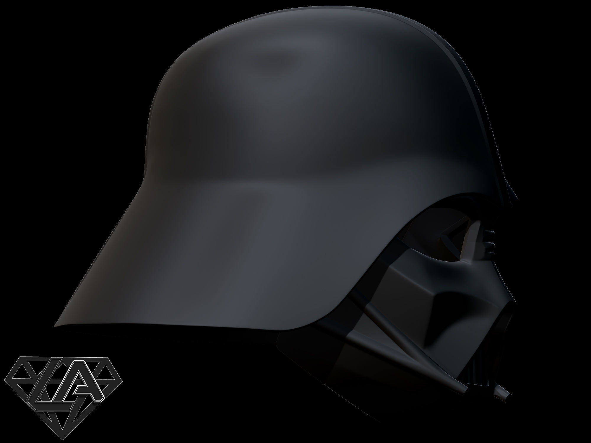 Star Wars Darth Vader helmet 3D print model_8