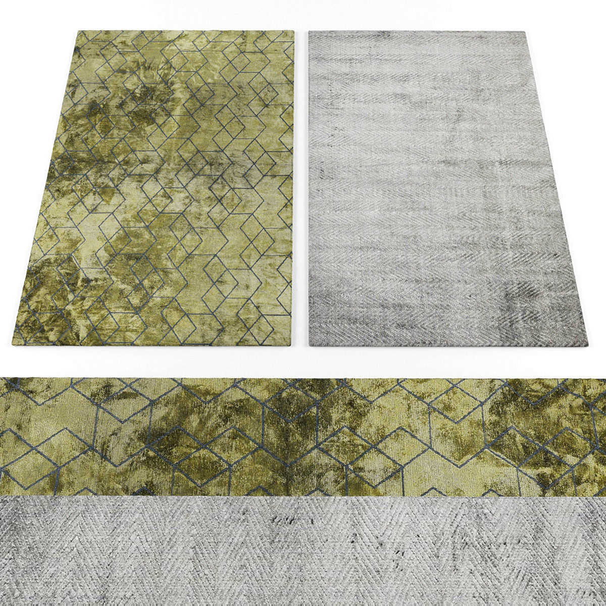 Rugs collection 326 Low-poly 3D model_2