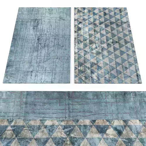 Rugs collection 327 Low-poly 3D model