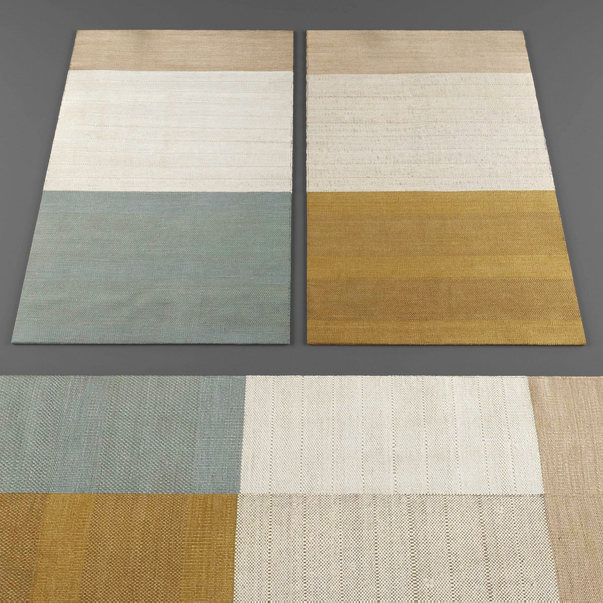 Rugs collection 328 Low-poly 3D model_1