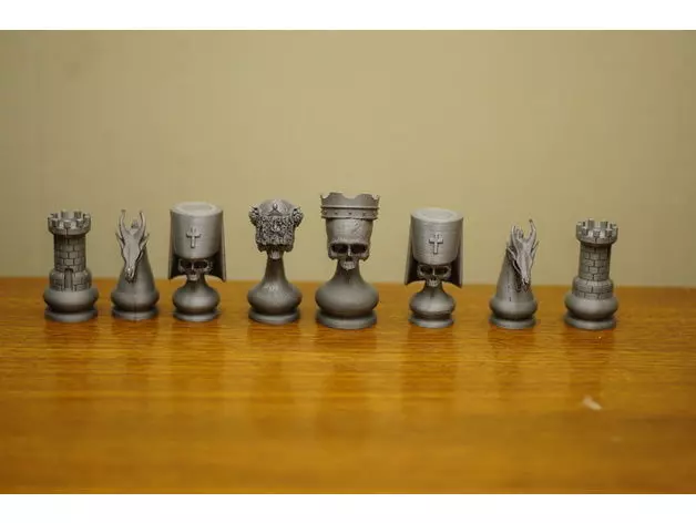 3D Model STL Printing Chess Skull 3D print model