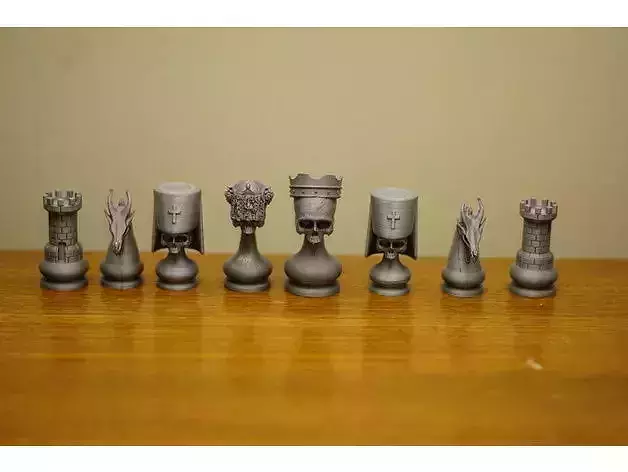 3D Model STL Printing Chess Skull