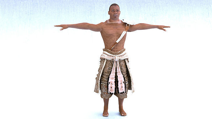 African Male 03 Low-poly 3D model