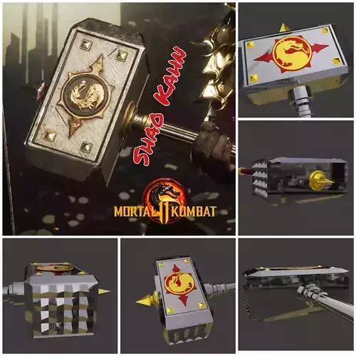 Shao Kahn hammer from Mortal Kombat 11 - Realm Crusher 3D print model