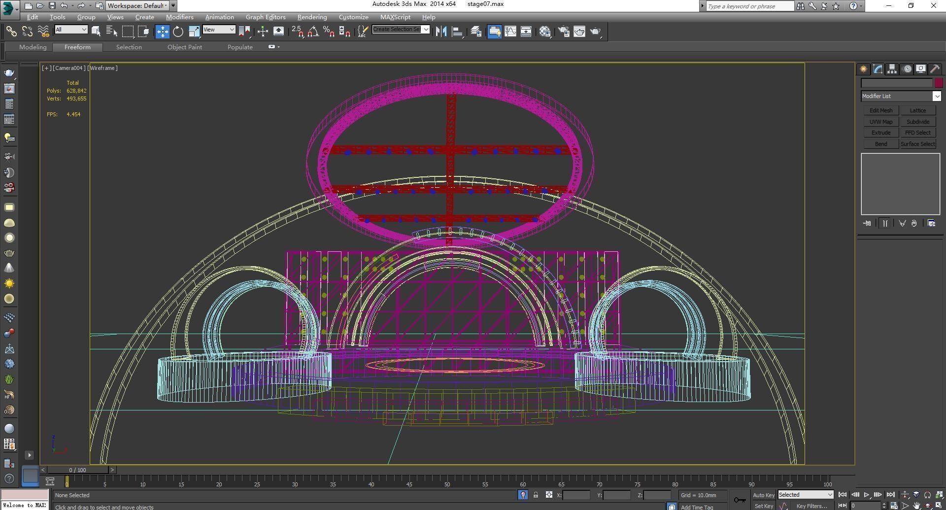concert stage 02 design 3D model_7