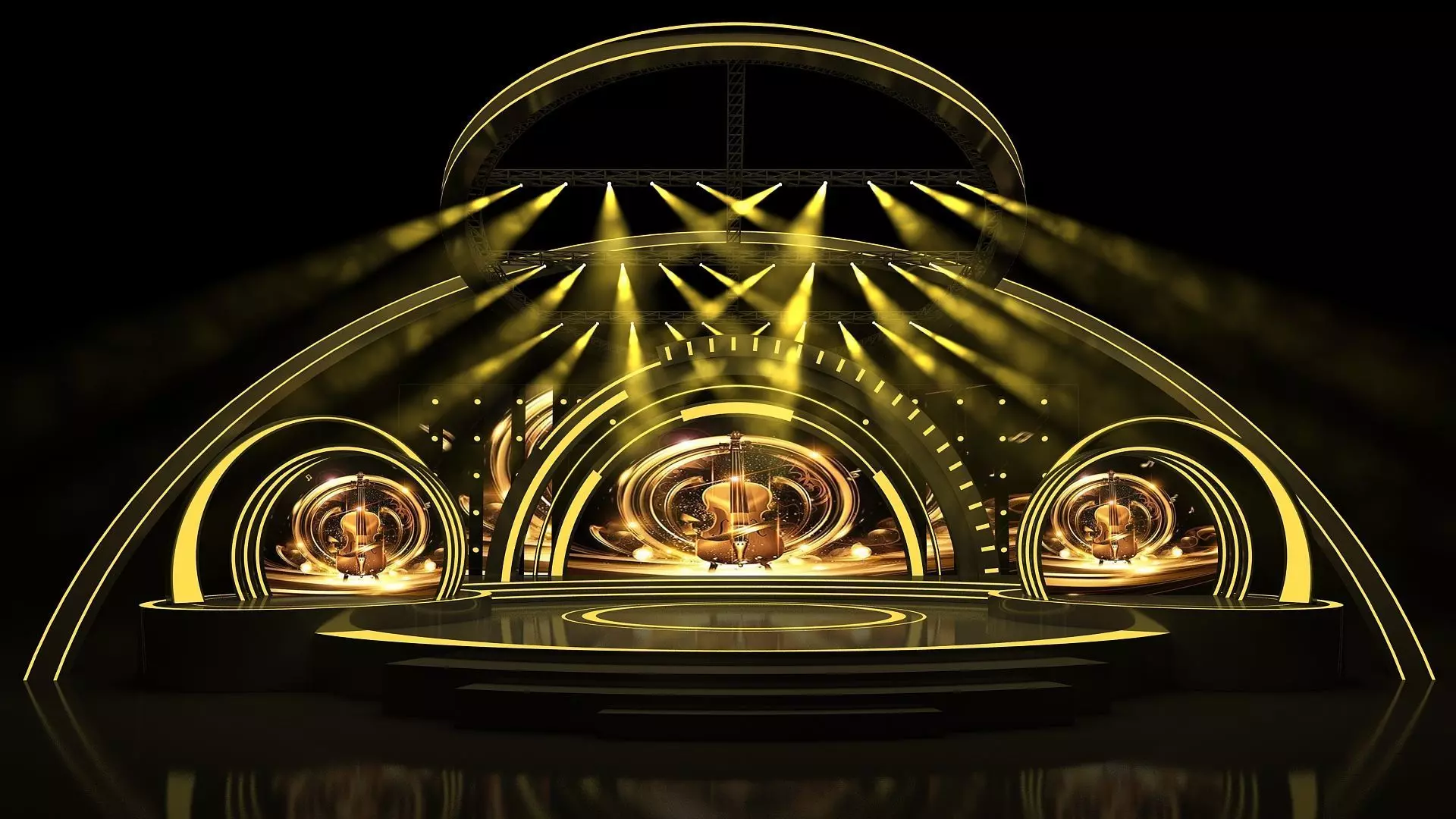 concert stage 02 design 3D model_0