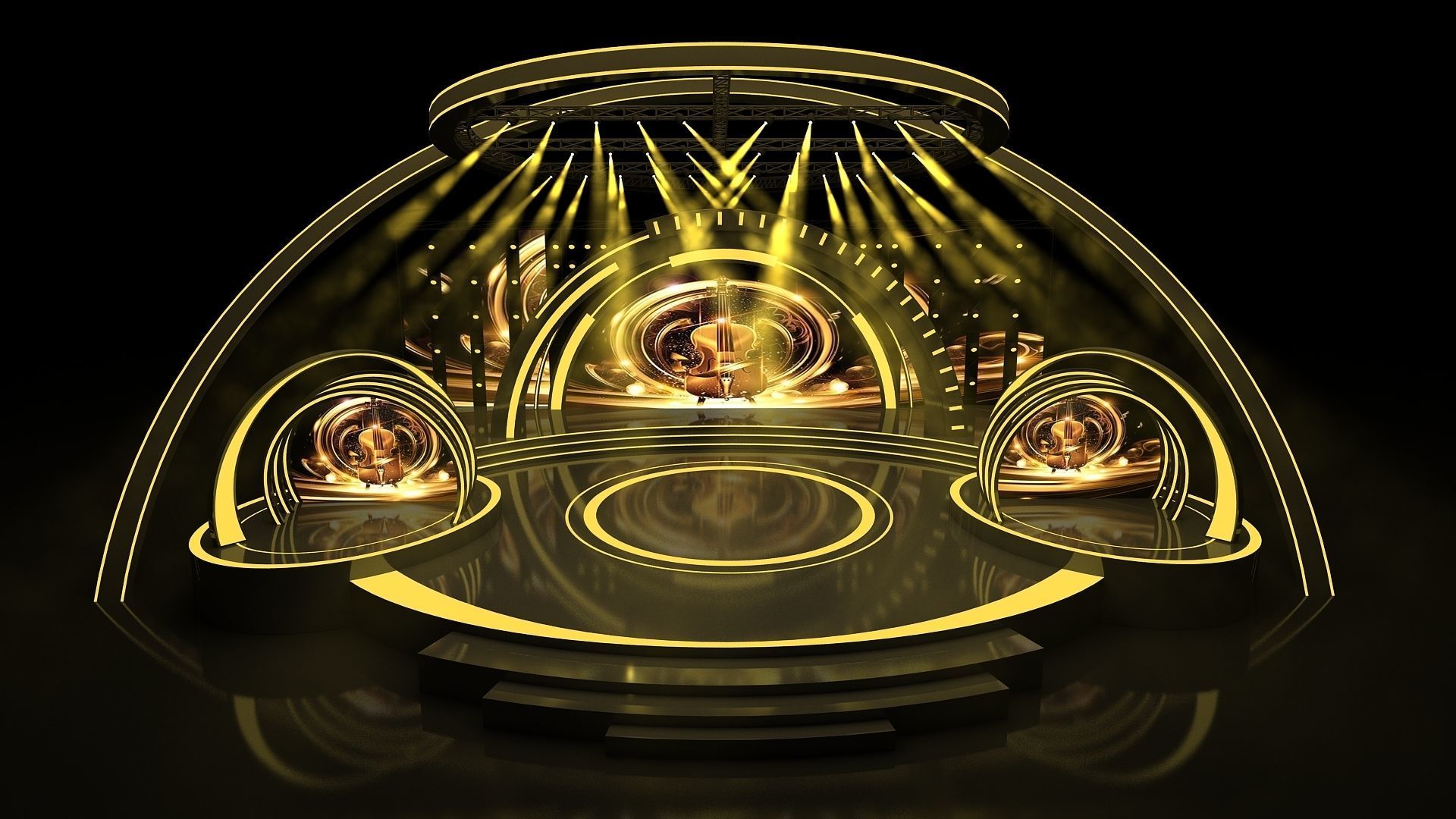 concert stage 02 design 3D model_1