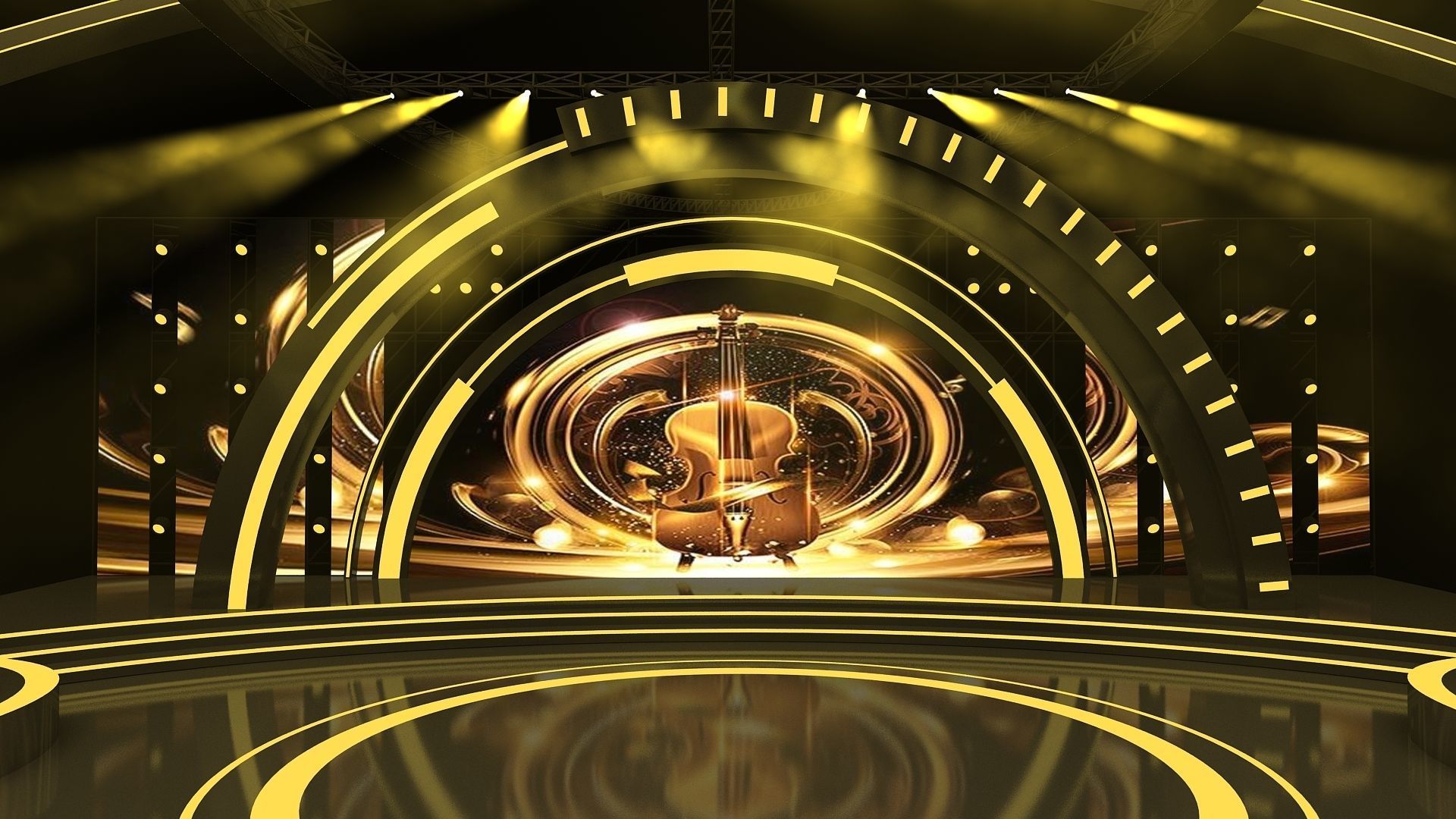 concert stage 02 design 3D model_4