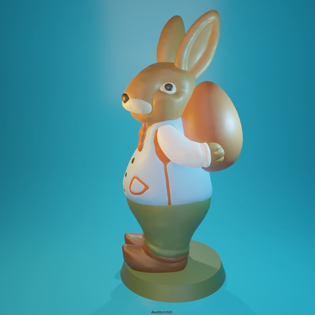 Easter Bunny Robert 3D print model_4