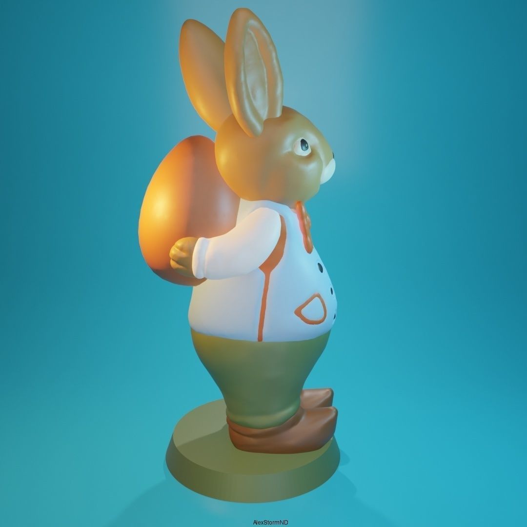 Easter Bunny Robert 3D print model_0