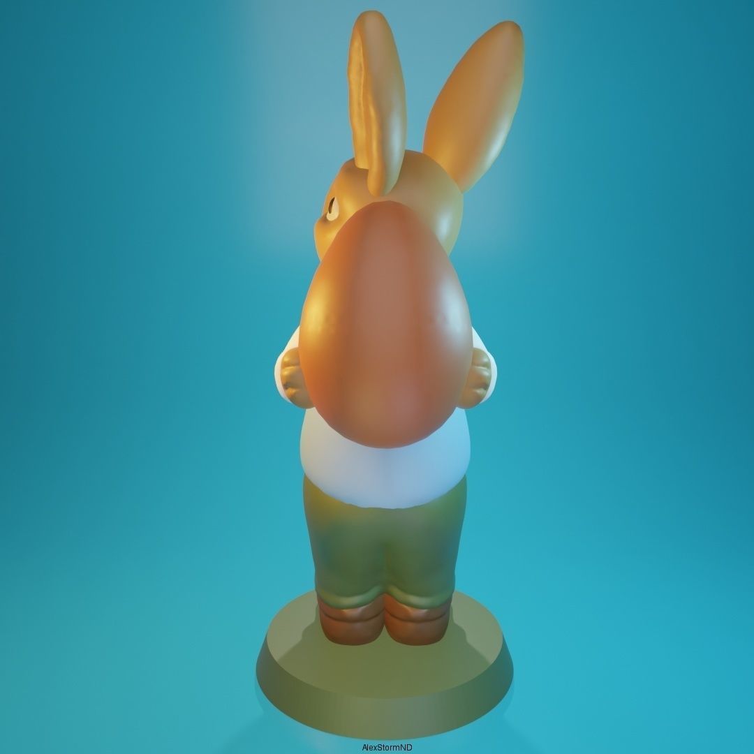 Easter Bunny Robert 3D print model_5