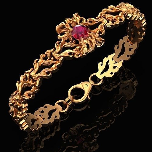 Bracelet Bonfire 8 mm 3D print model