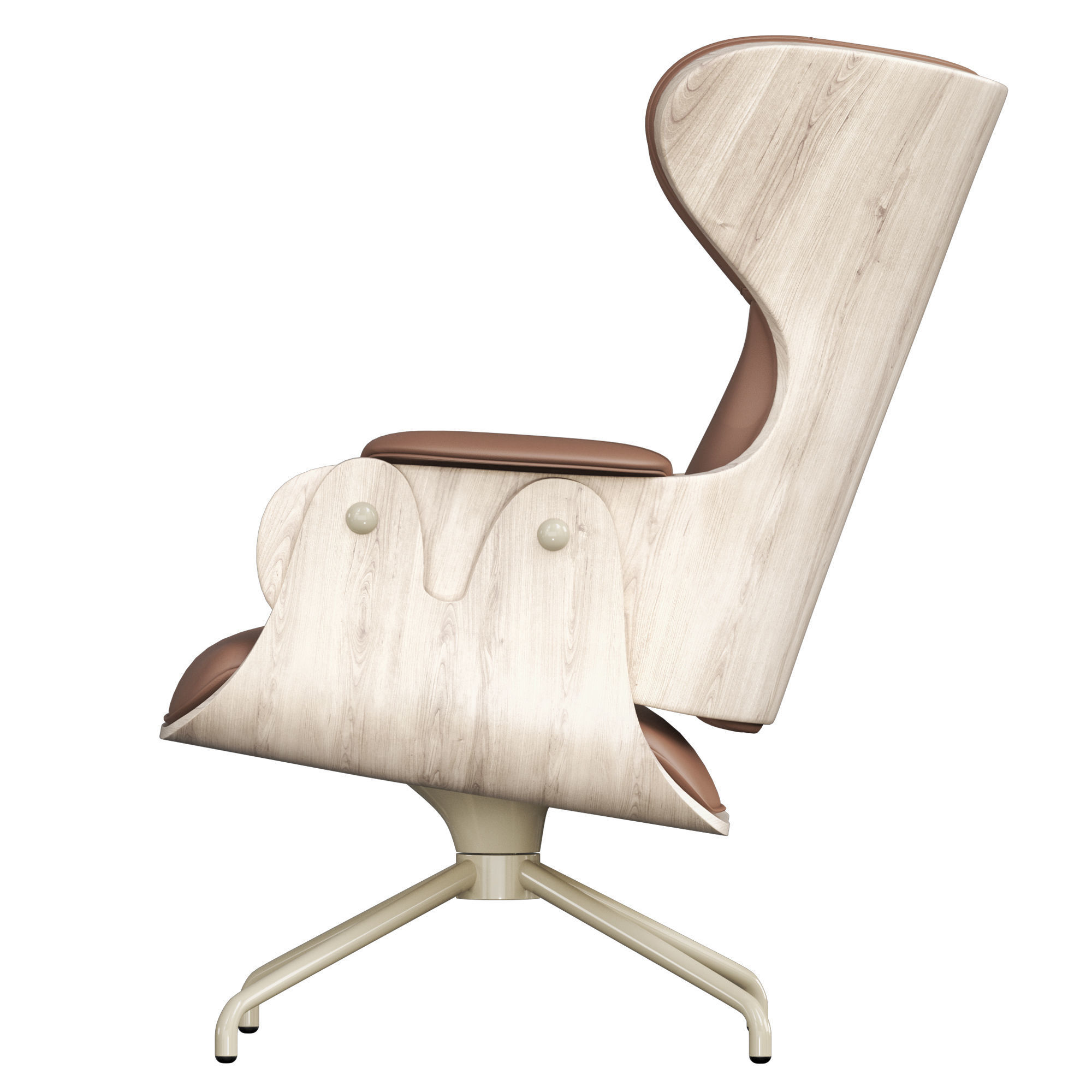 LOUNGER Armchair by BD 3D model_7