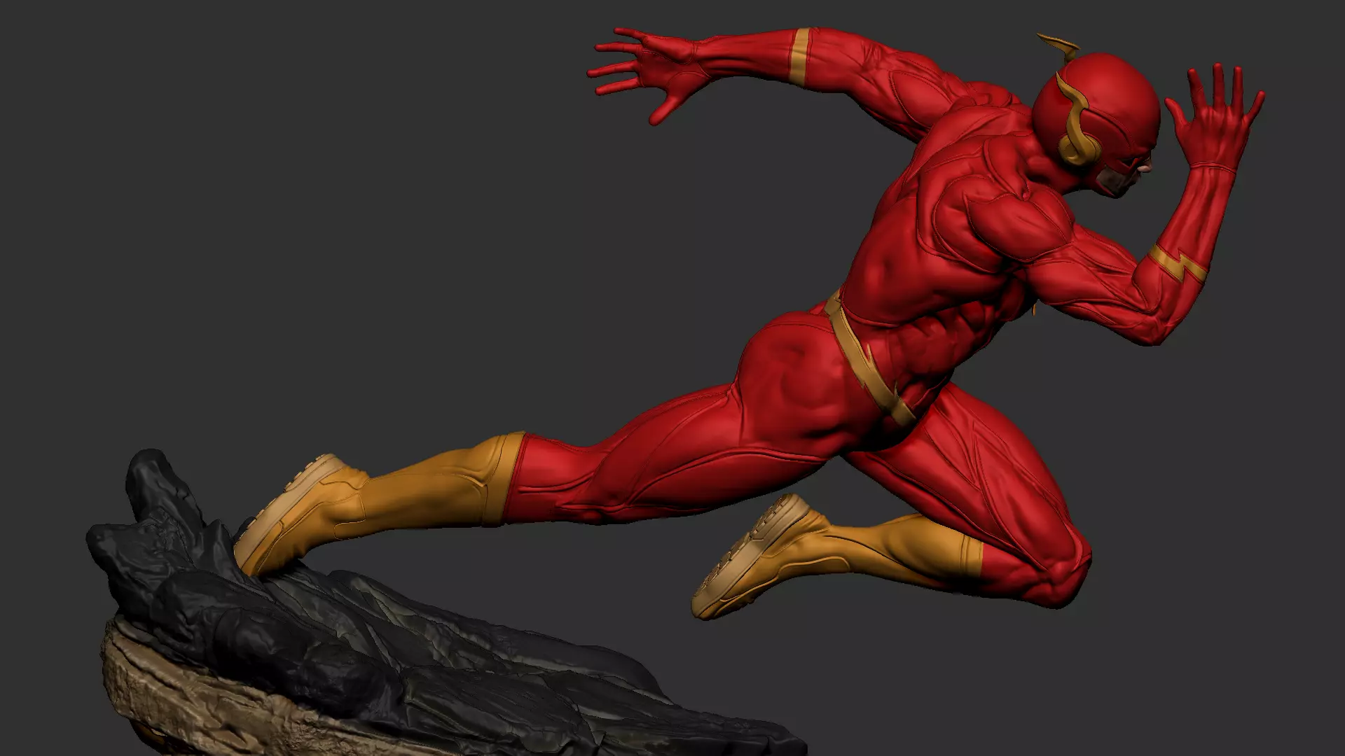 Flash Statue 3D print model_0