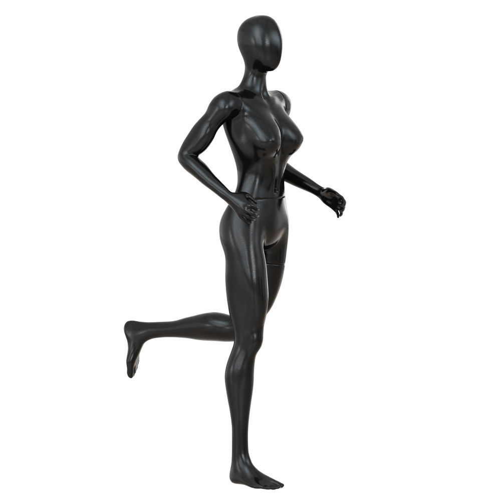 Female running mannequin 91 3D model_2