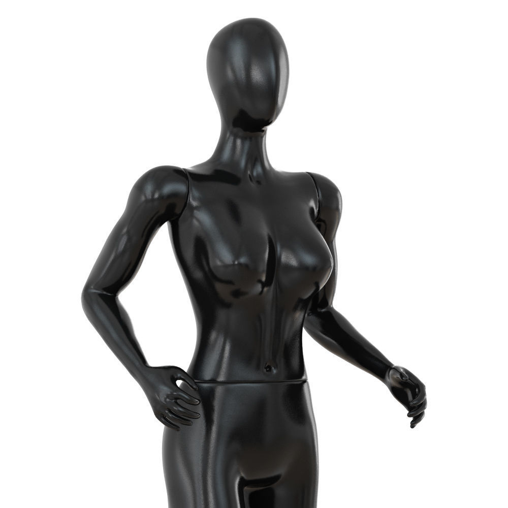 Female running mannequin 91 3D model_4