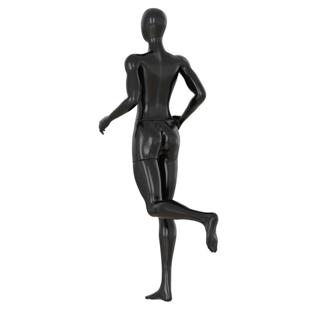 Female running mannequin 91 3D model_1
