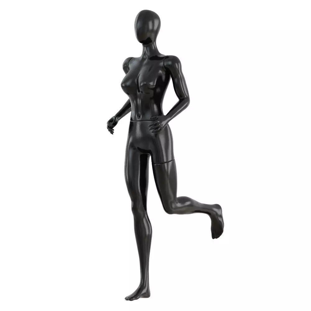 Female running mannequin 91 3D model_0