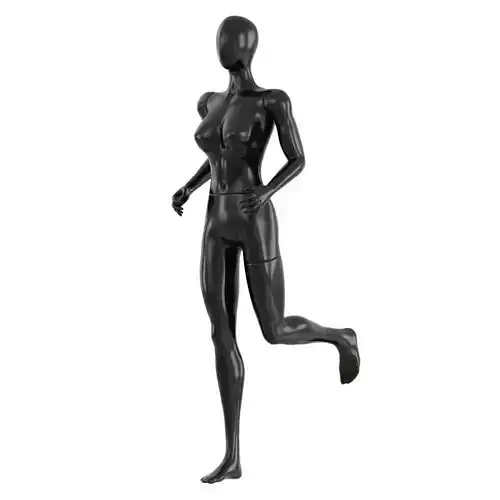 Female running mannequin 91 3D model