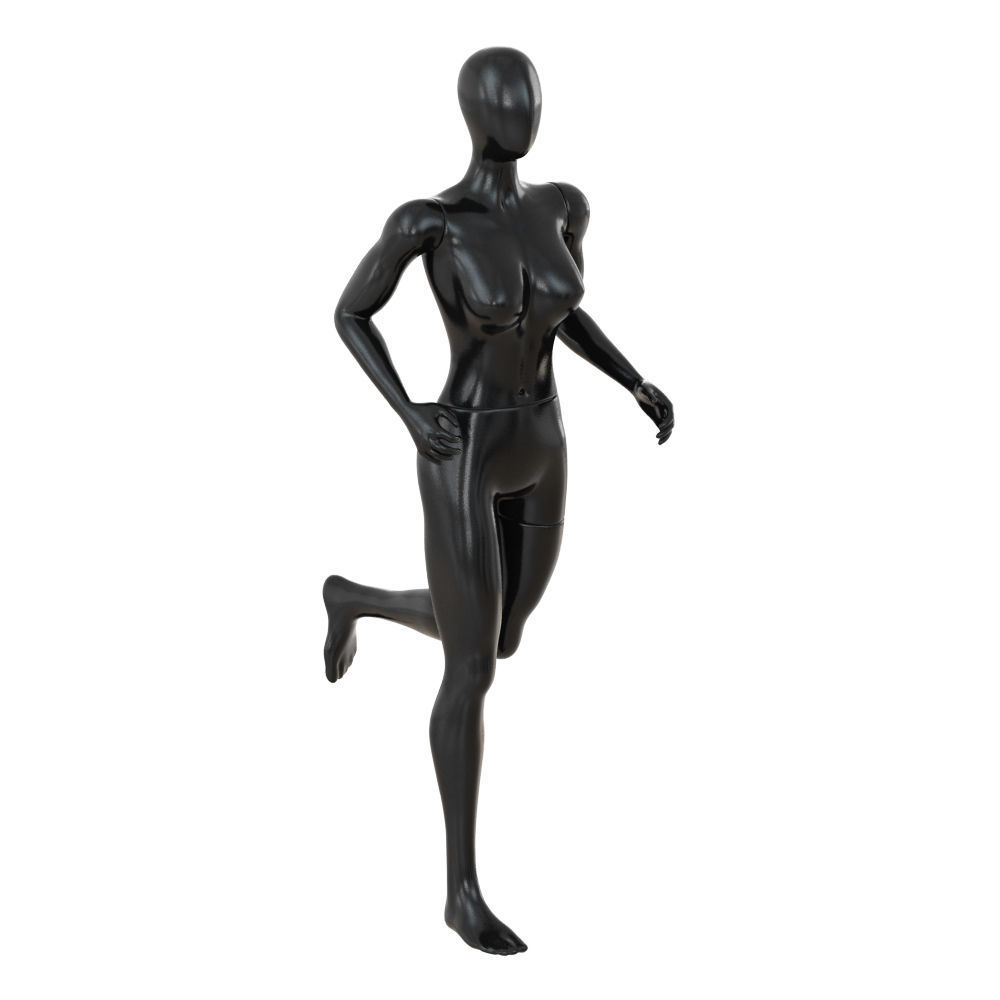Female running mannequin 91 3D model_3