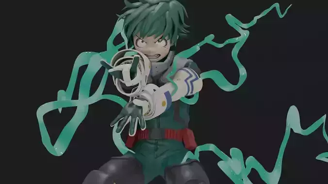 Midoriya Izuku 3D Model ZTL and Blend file 3D model