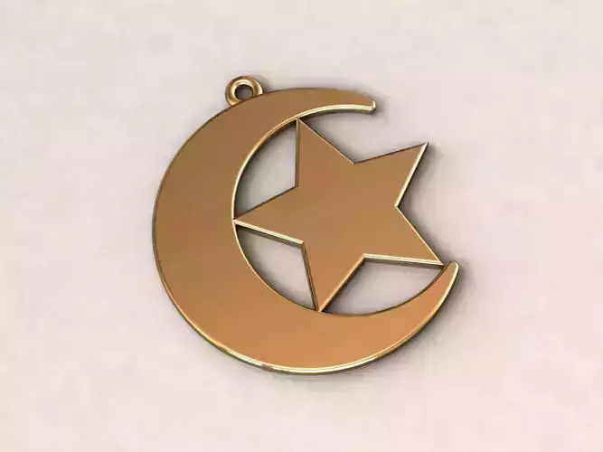 Moon Star Charm Pendant