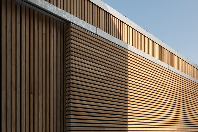 Siberian larch lamellas cladding texture Texture