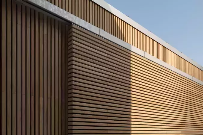 Siberian larch lamellas cladding texture Texture