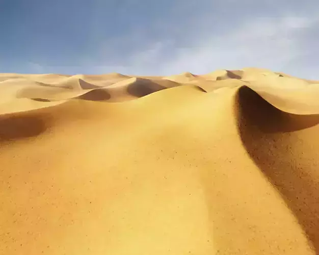 Desert sand dunes 3D model