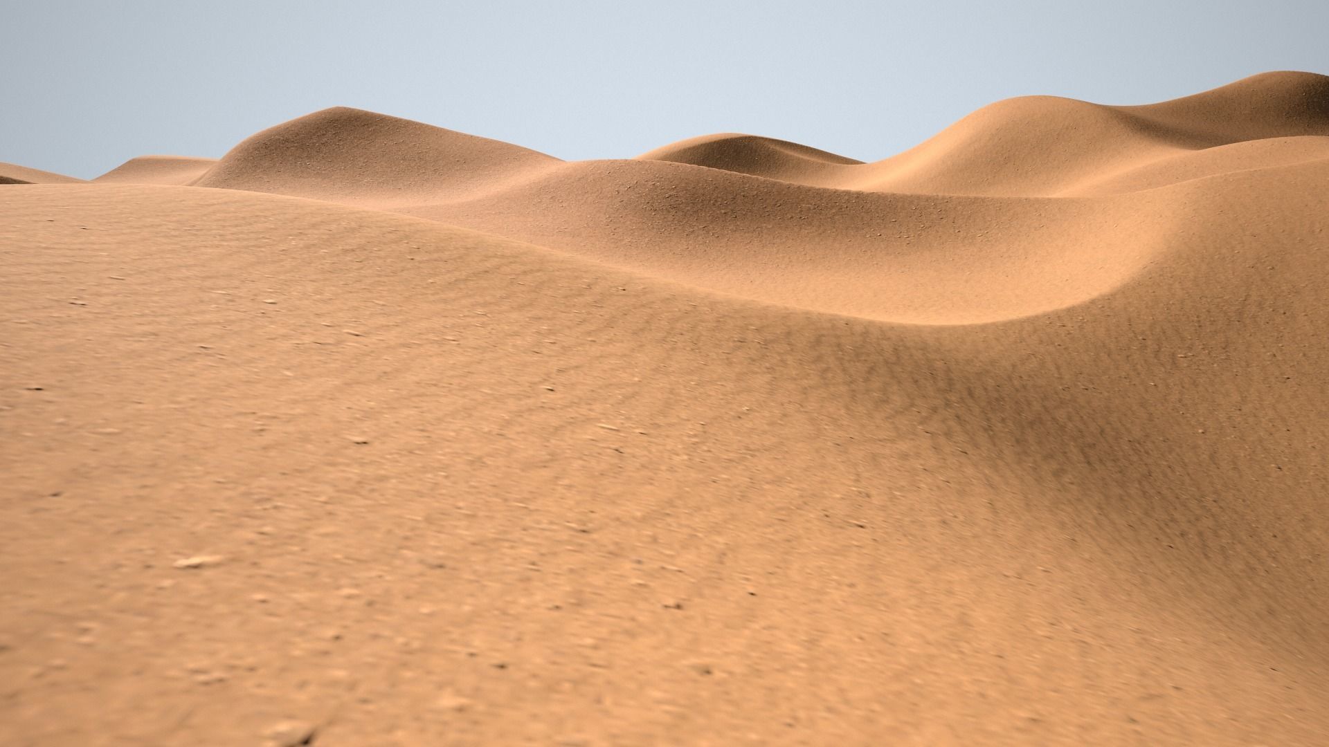 Desert sand dunes 3D model_8