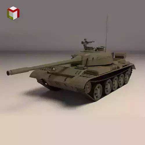 Low Poly Tank 06