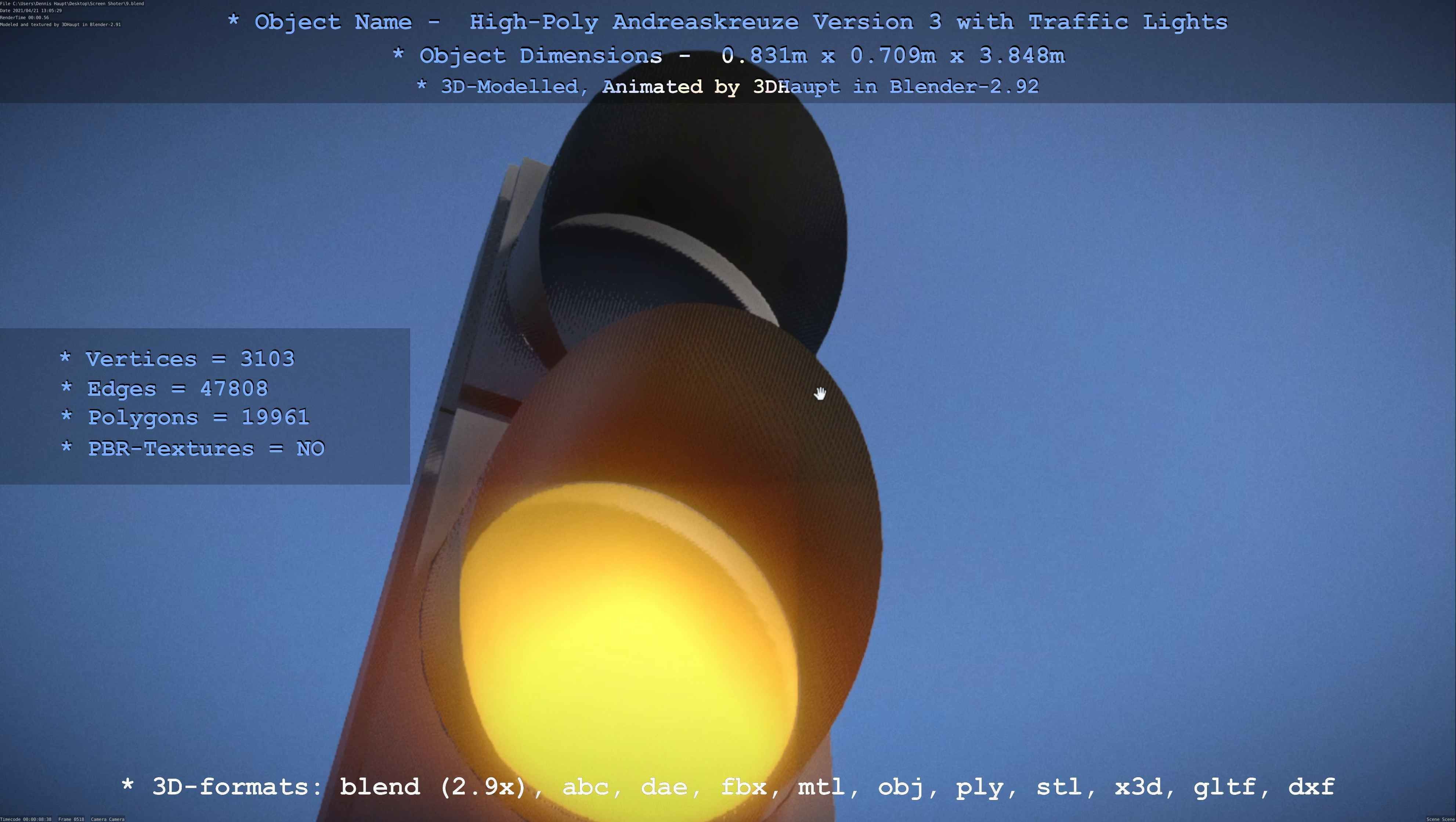 High-Poly Andreaskreuz Version 3  3D model_135