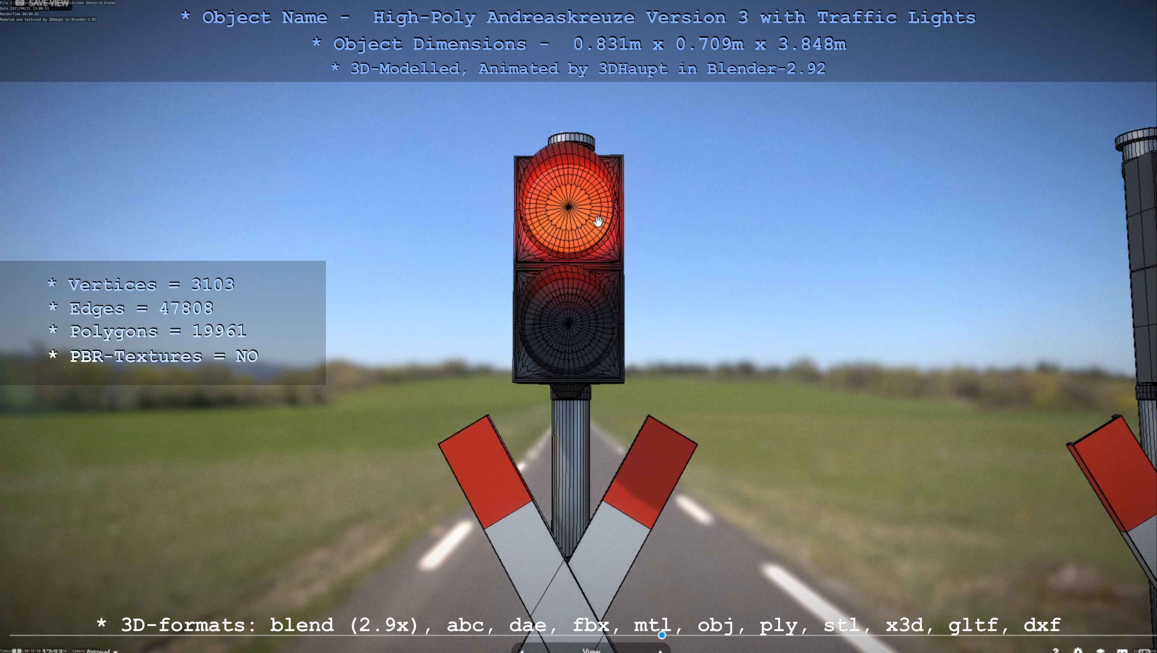 High-Poly Andreaskreuz Version 3  3D model_62