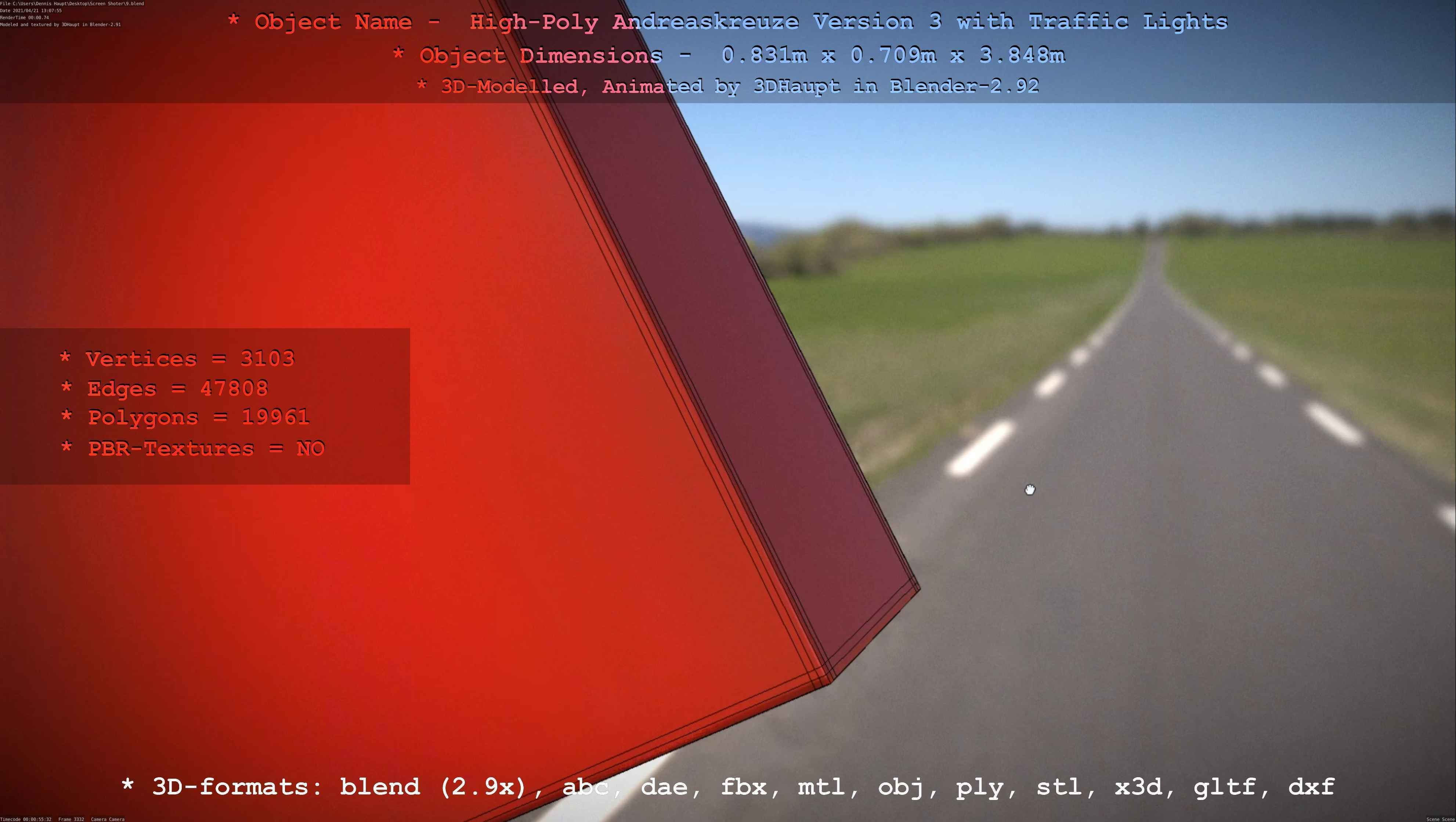 High-Poly Andreaskreuz Version 3  3D model_98