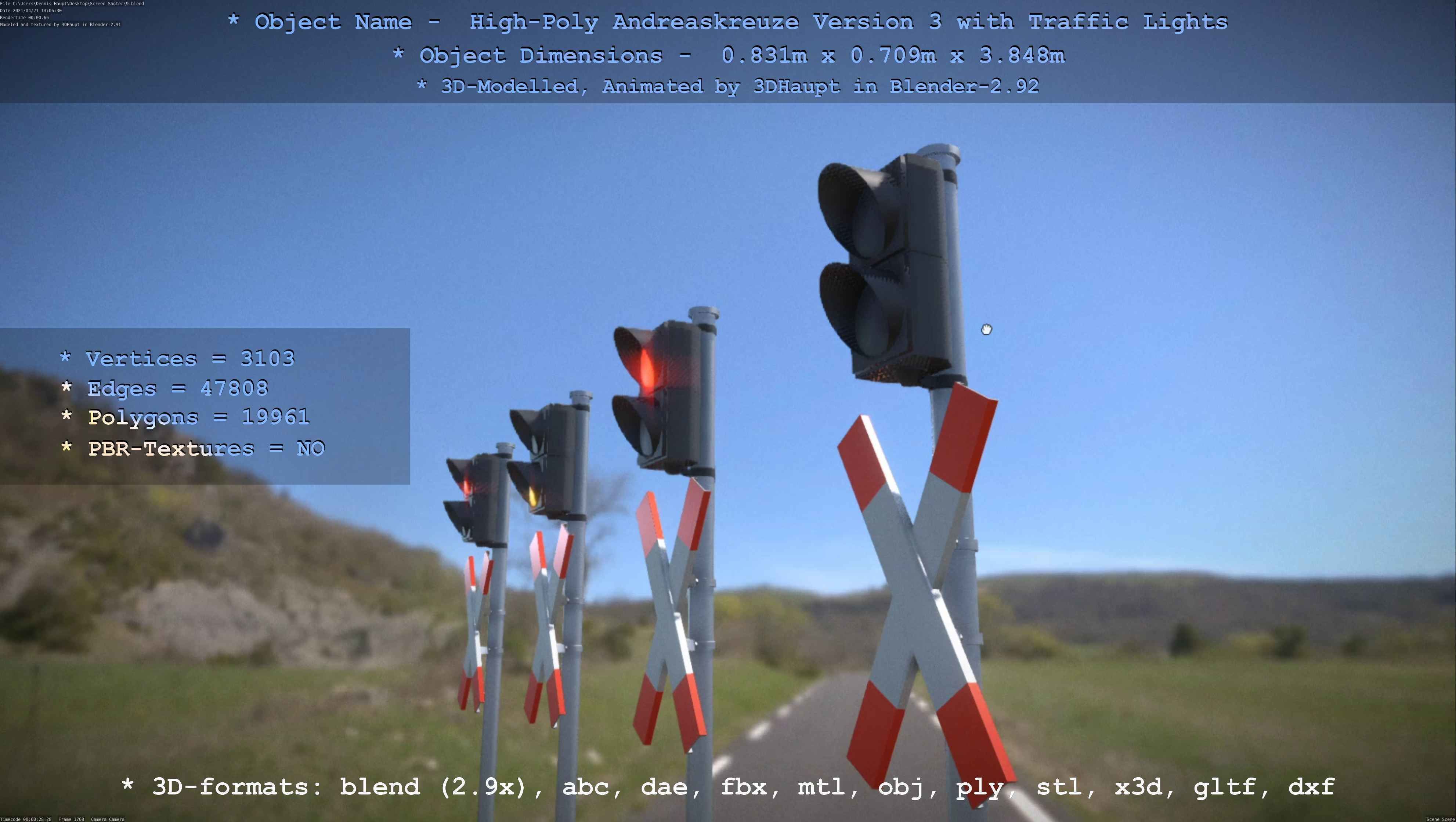 High-Poly Andreaskreuz Version 3  3D model_53