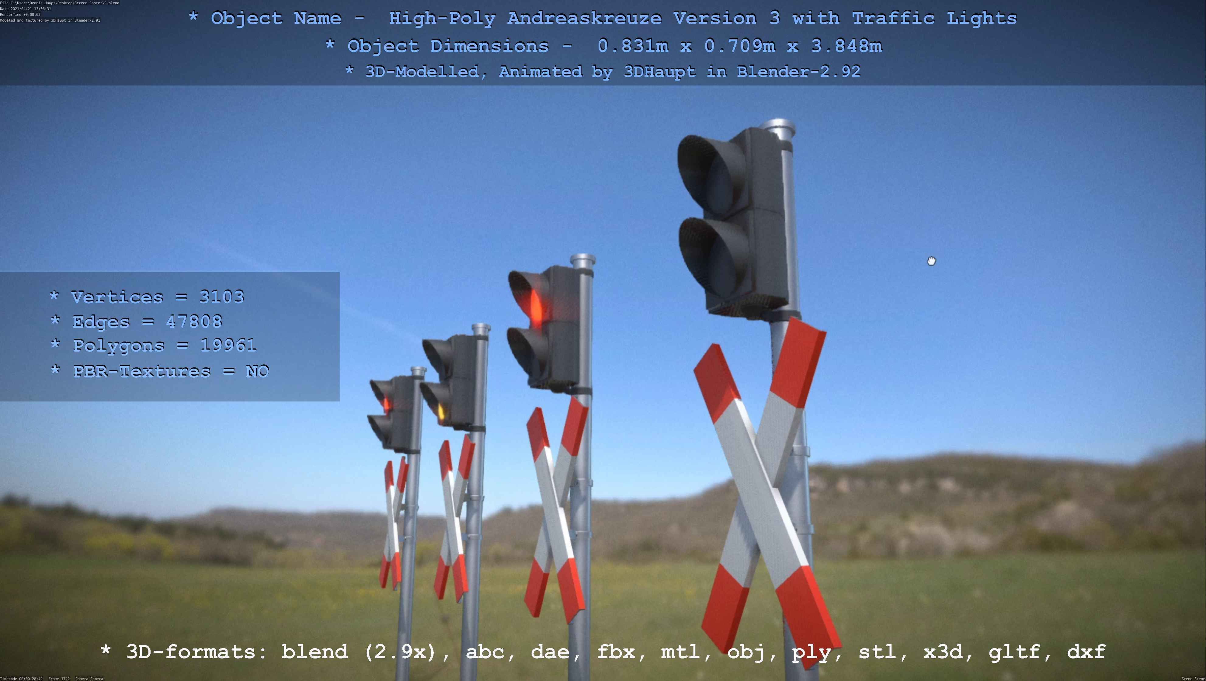 High-Poly Andreaskreuz Version 3  3D model_50