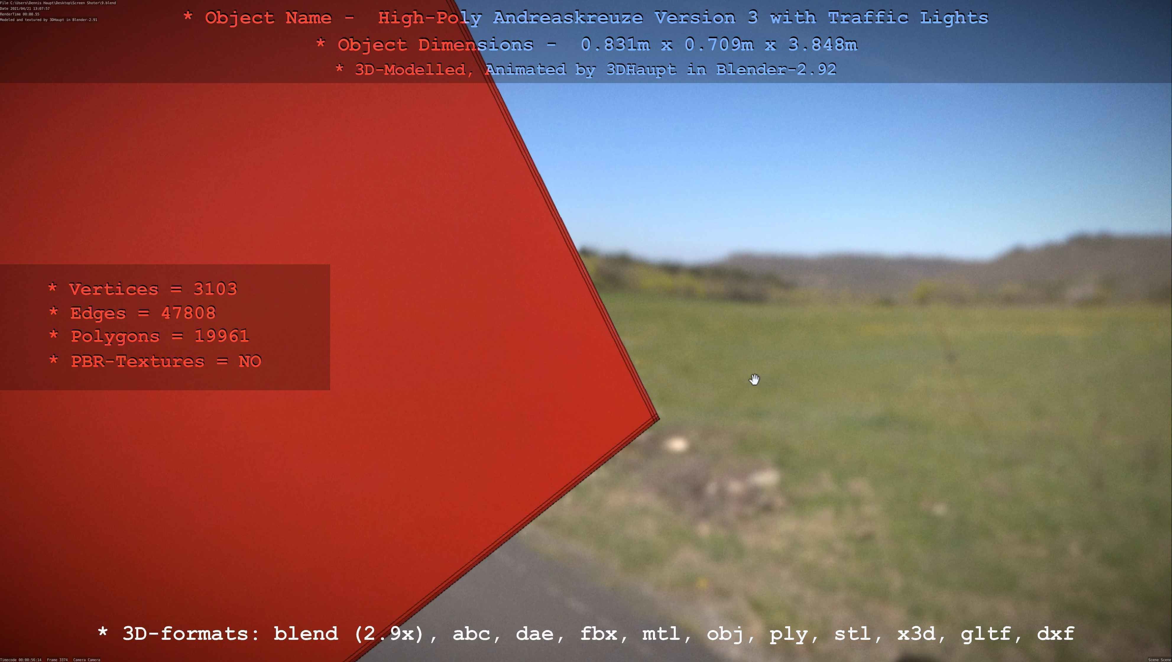 High-Poly Andreaskreuz Version 3  3D model_95