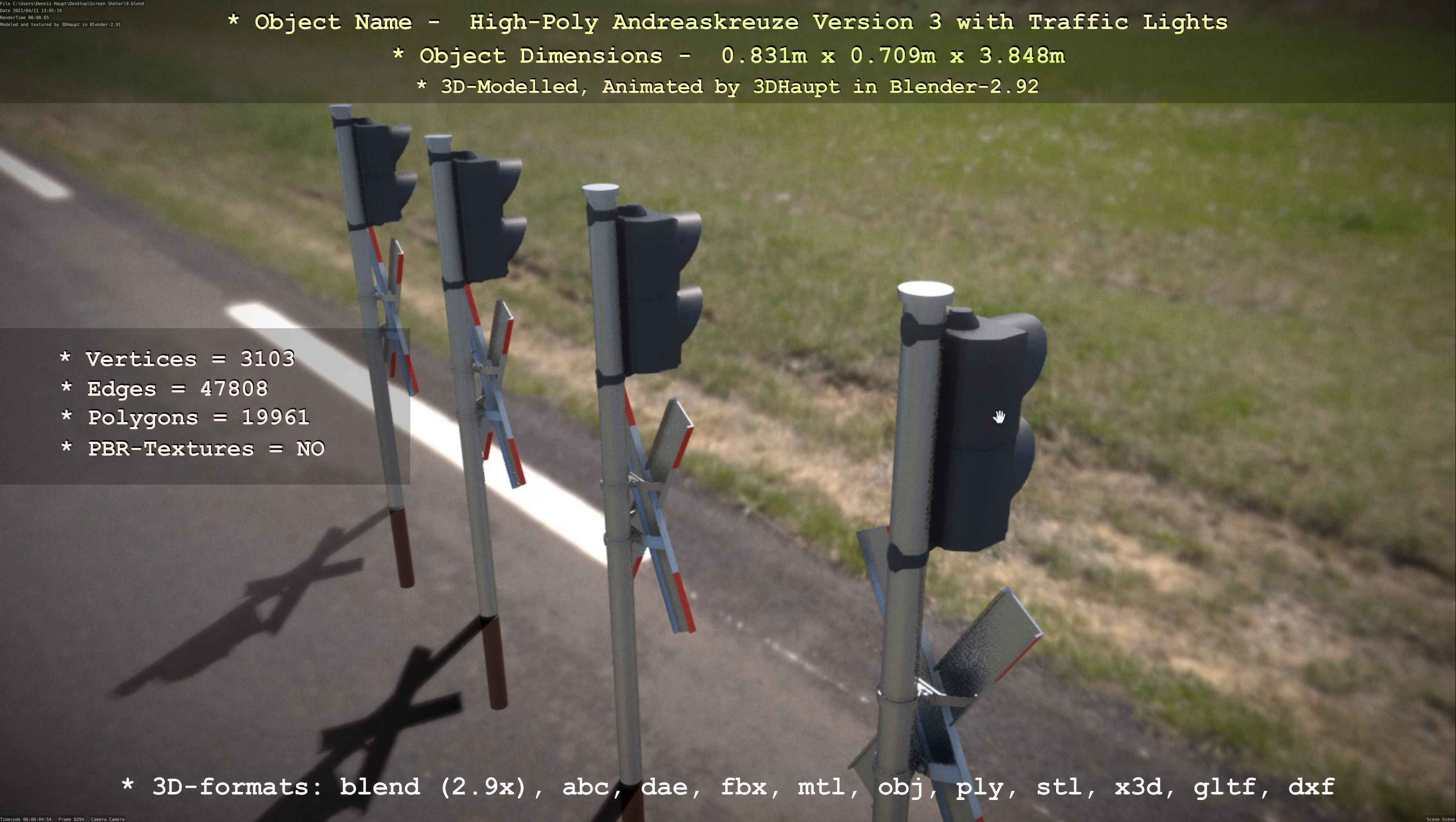 High-Poly Andreaskreuz Version 3  3D model_127