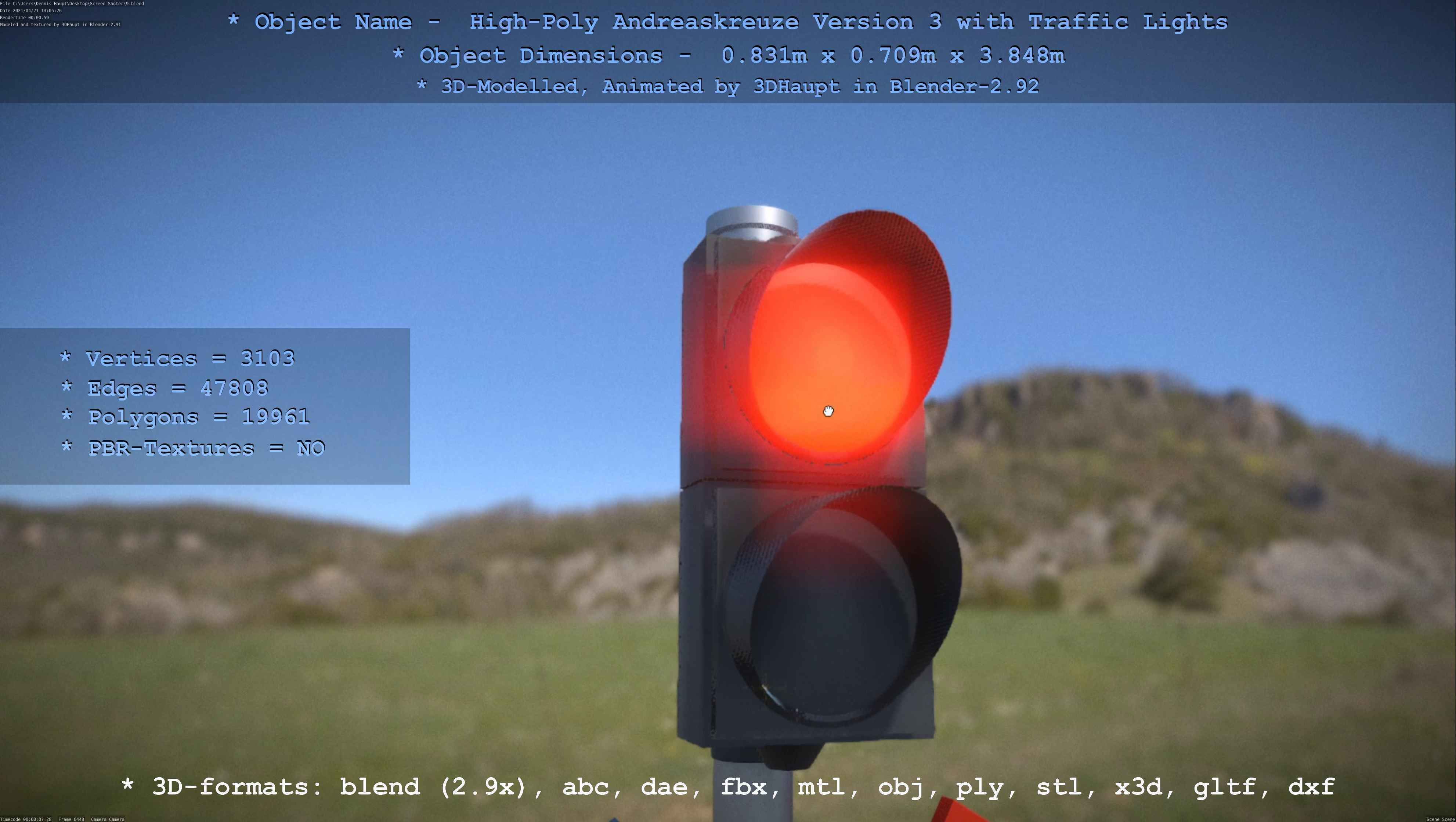 High-Poly Andreaskreuz Version 3  3D model_130