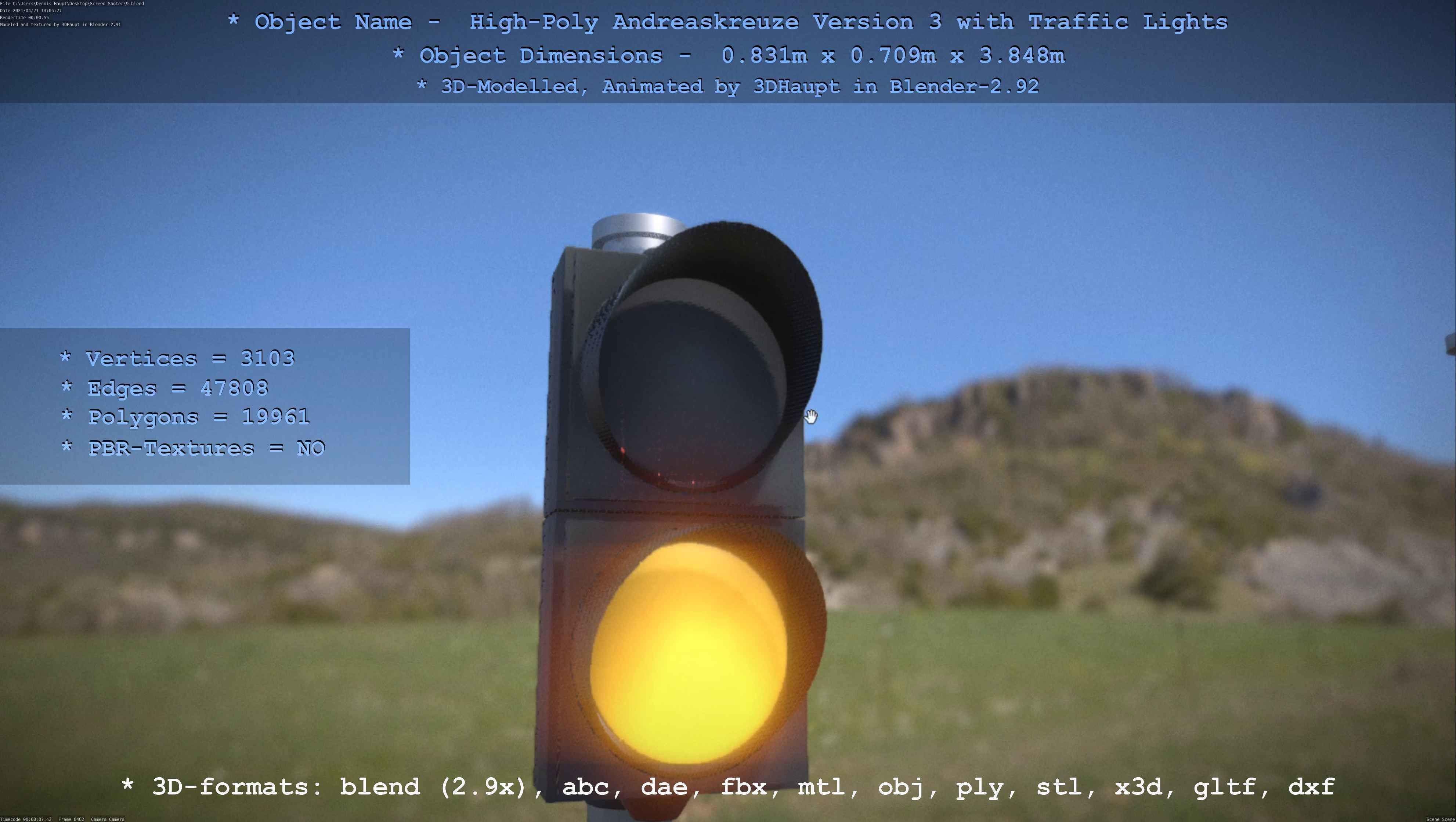 High-Poly Andreaskreuz Version 3  3D model_128