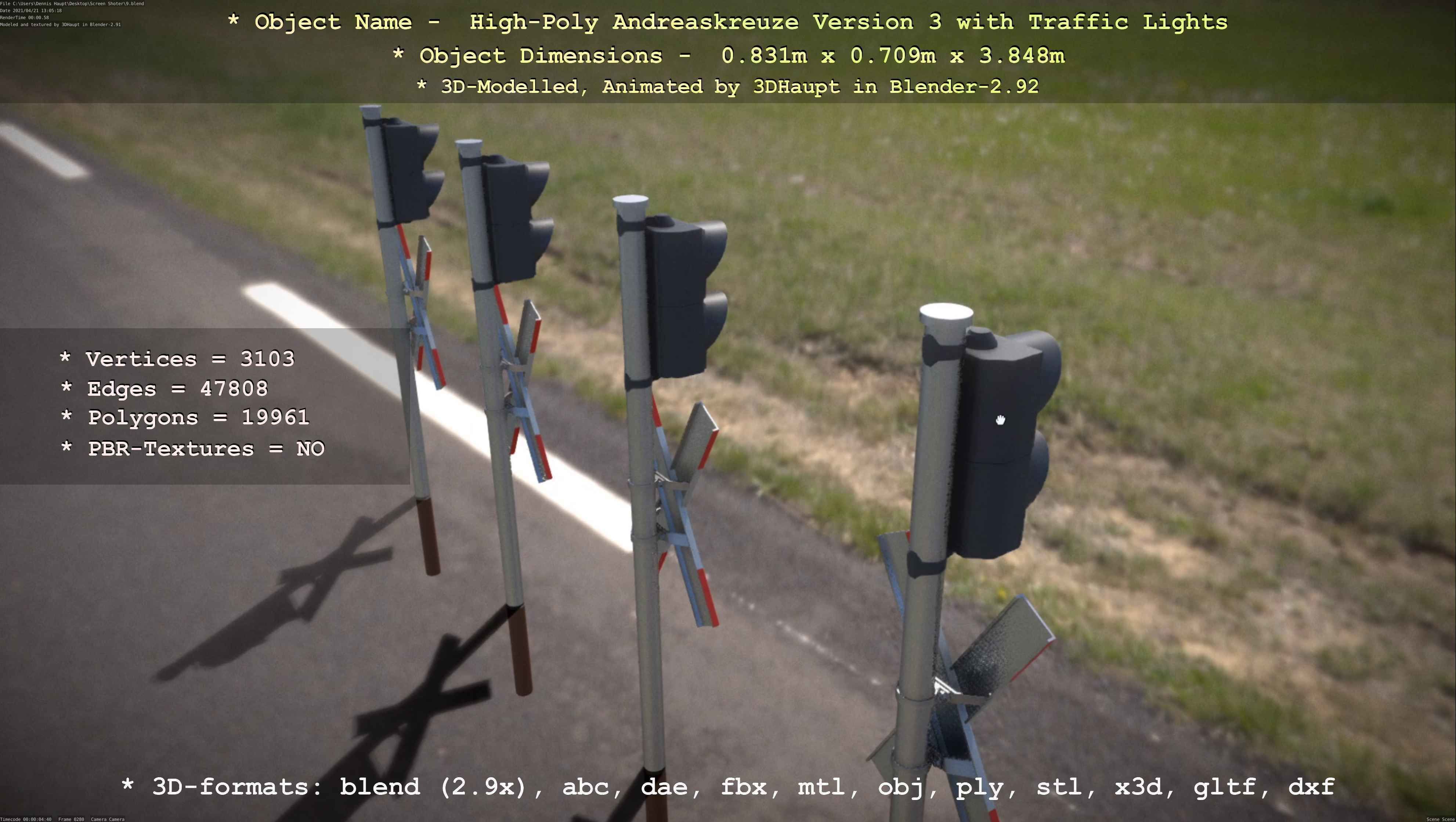 High-Poly Andreaskreuz Version 3  3D model_26