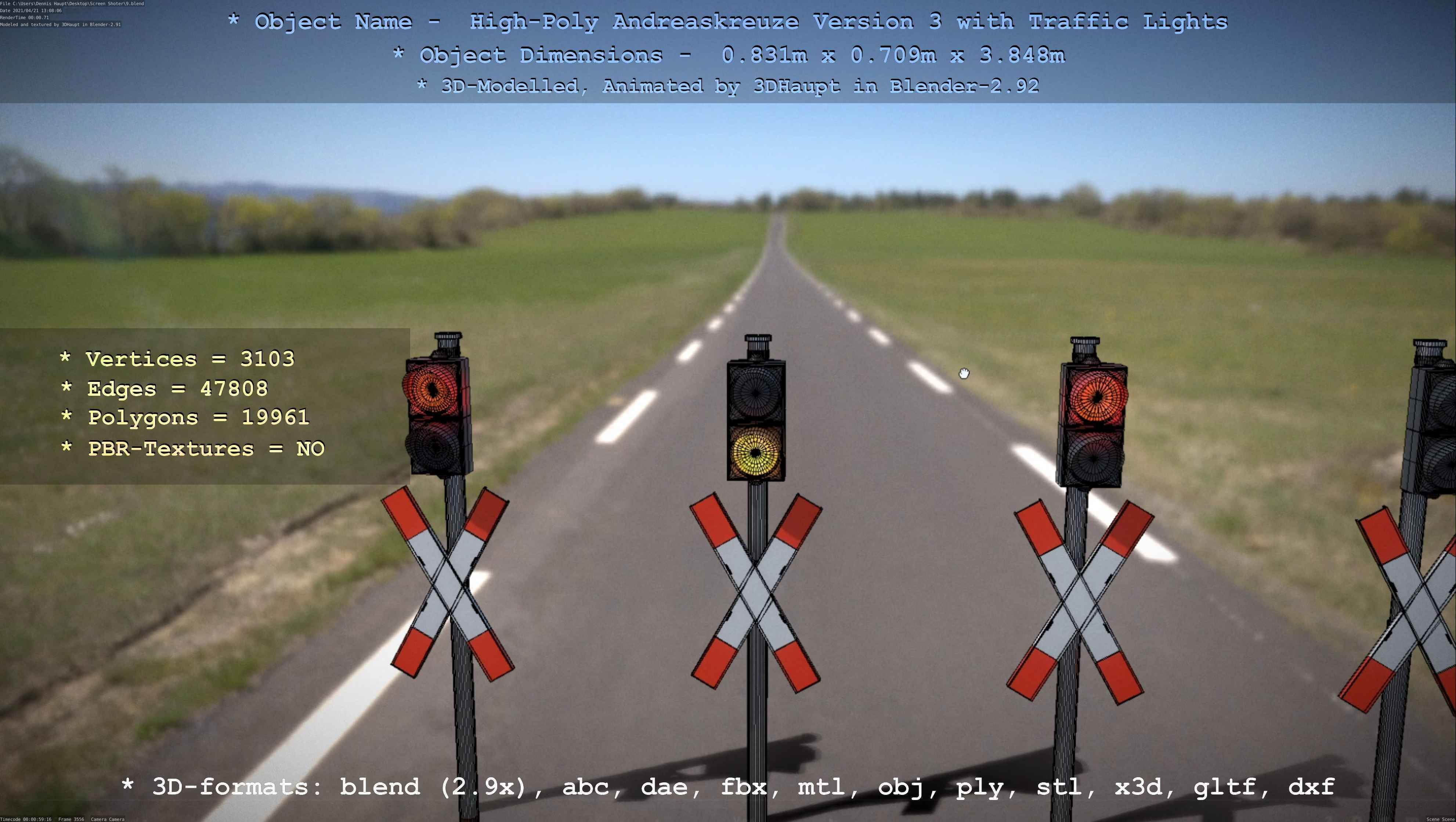 High-Poly Andreaskreuz Version 3  3D model_111