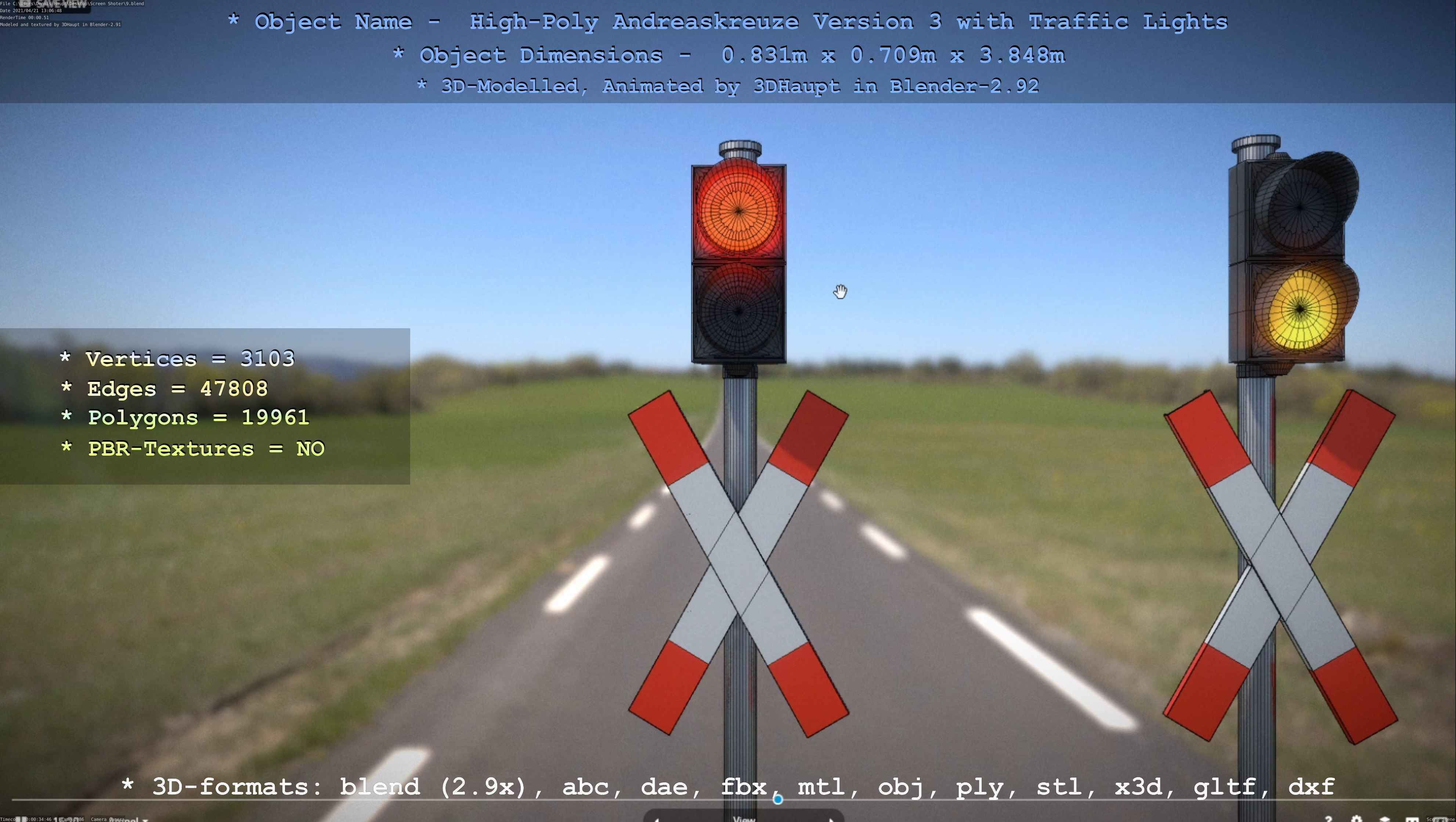 High-Poly Andreaskreuz Version 3  3D model_59