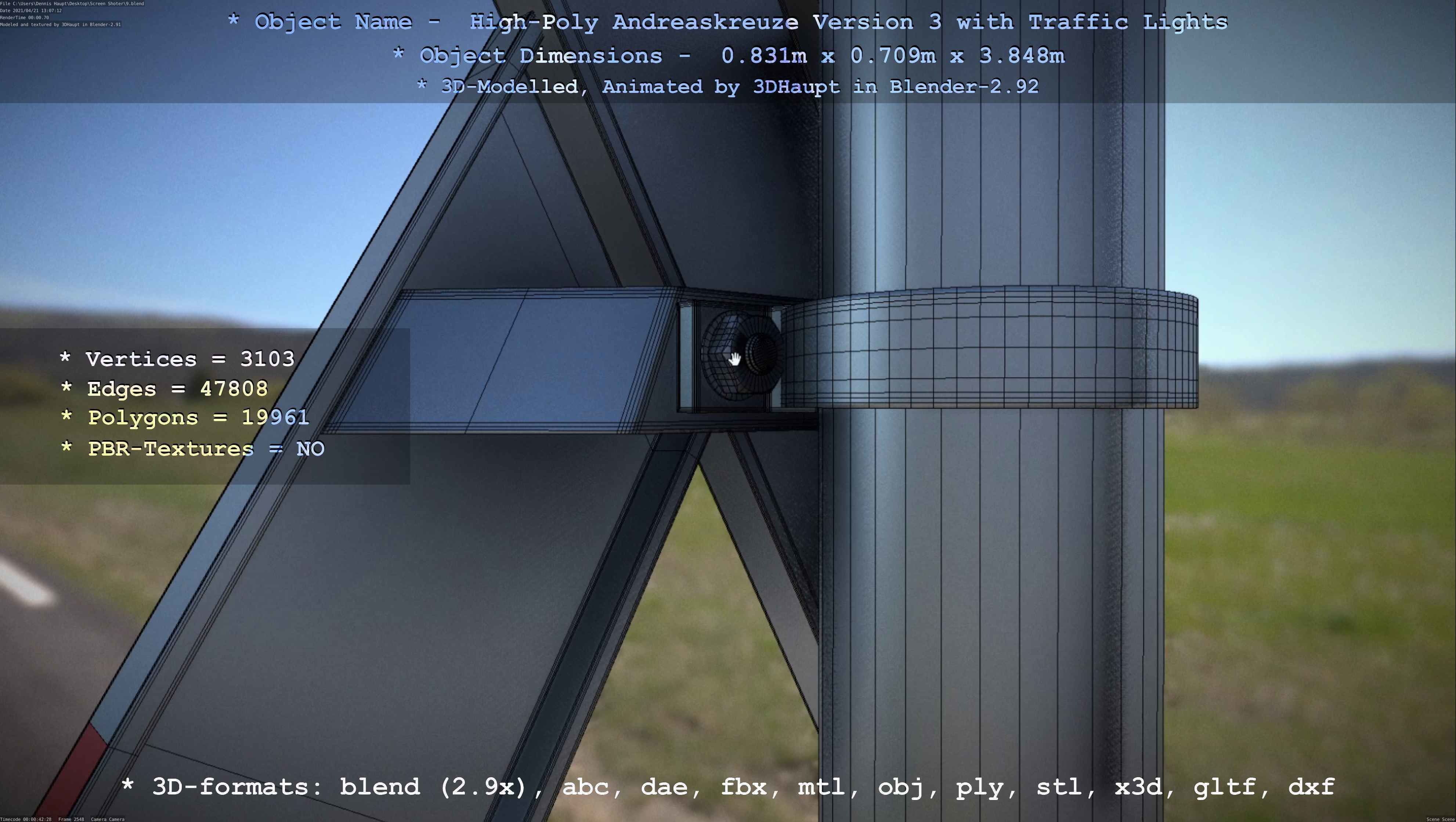 High-Poly Andreaskreuz Version 3  3D model_76